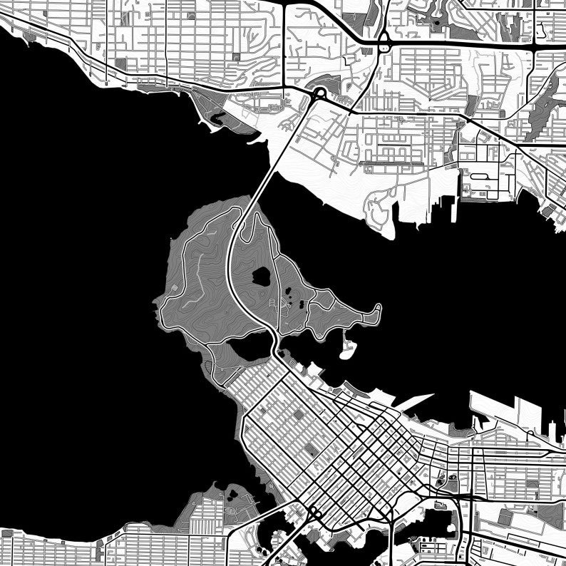 City map custom your map mapospheres B&W Design