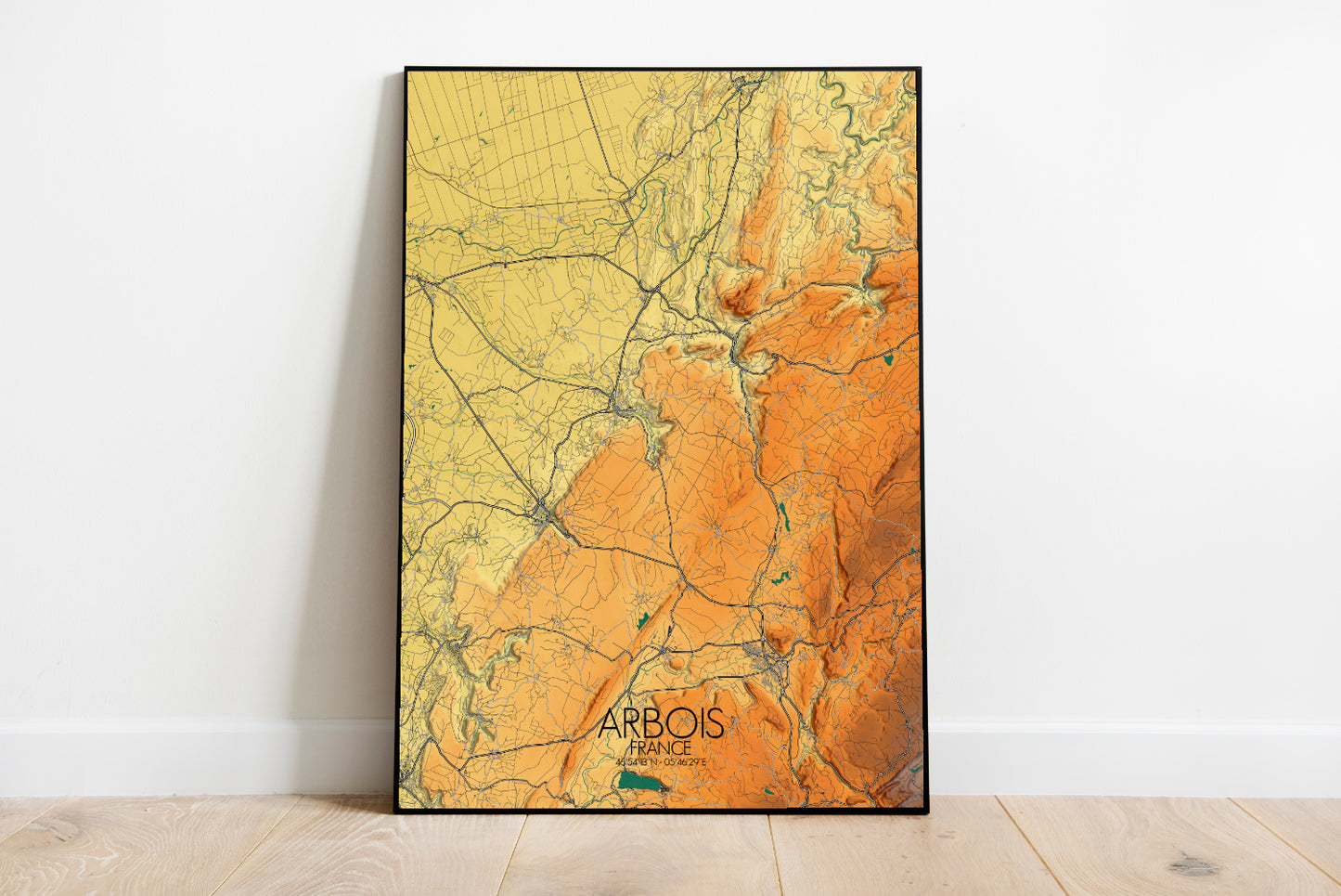Poster of Arbois France | Elevation map