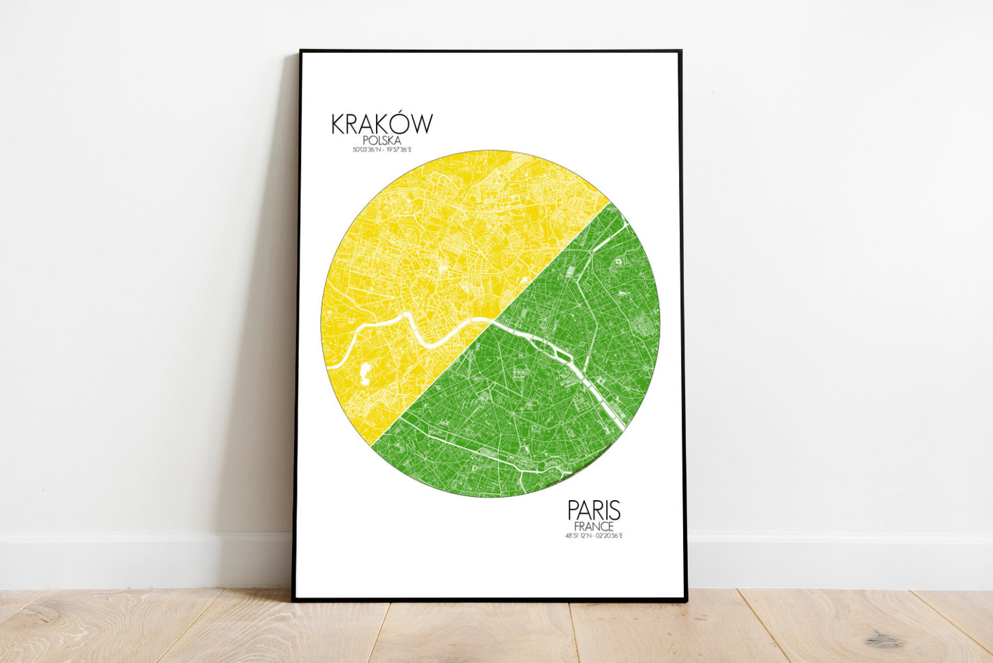 Krakow Paris Love Maps mapospheres