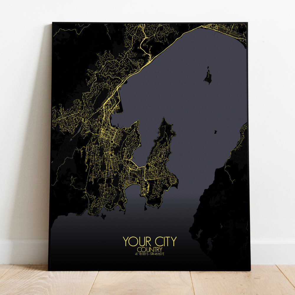 City map custom your map mapospheres Night Design