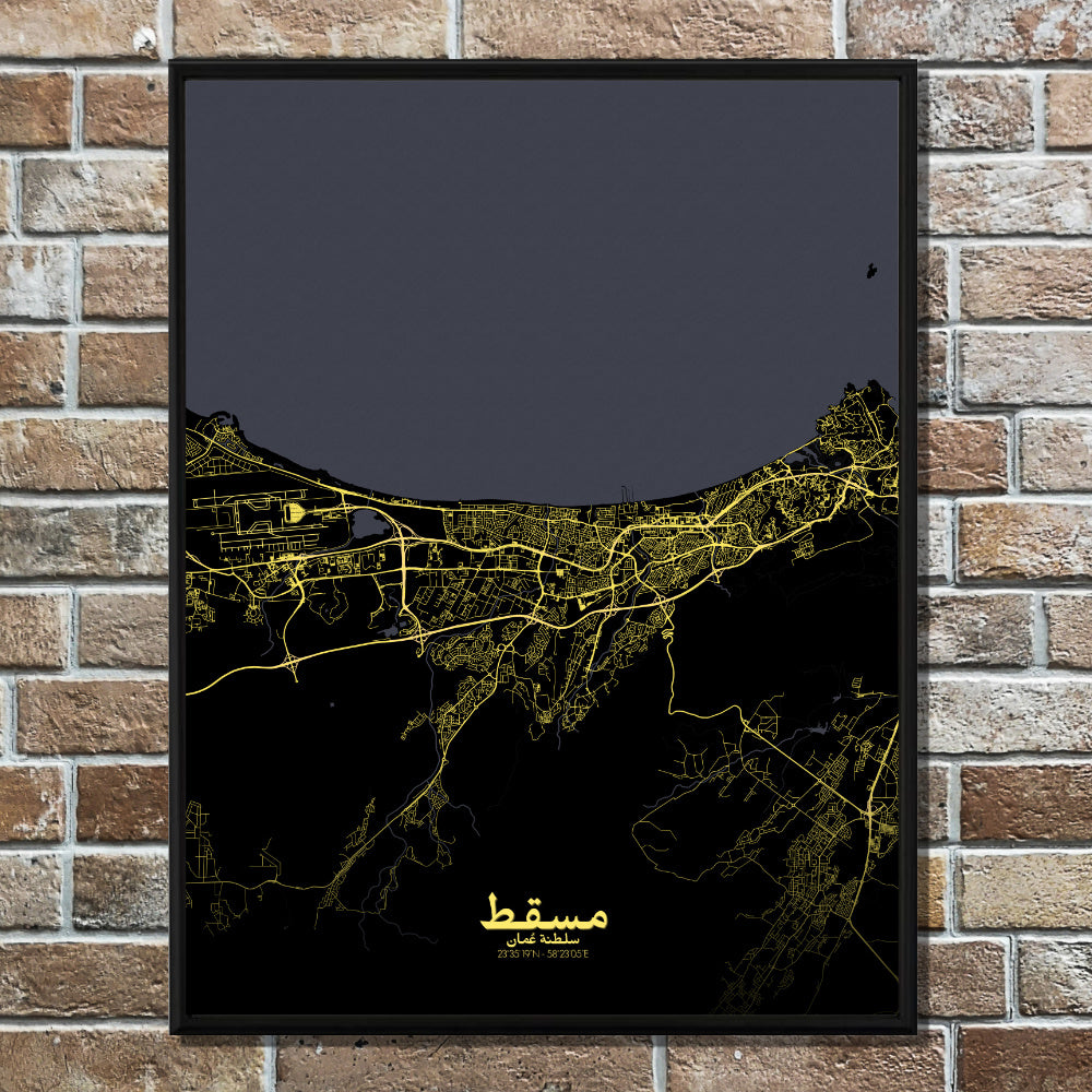 City map custom your map mapospheres Night Design