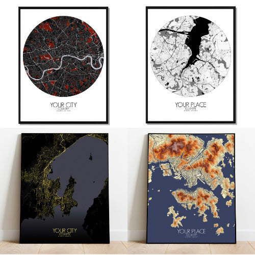 Créez votre propre City map, votre Love map ou votre carte en relief