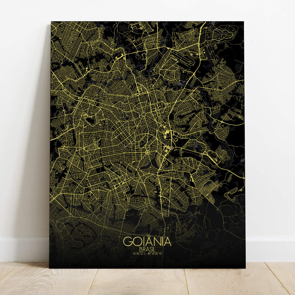 Mapospheres Goiania Night Design full page design canvas city map