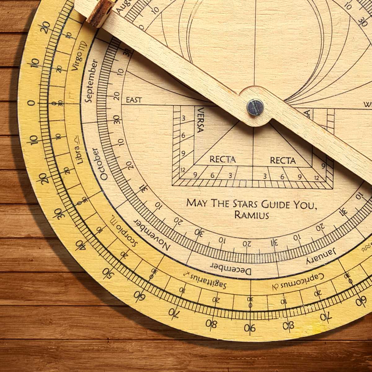 Wooden Astrolabe mapospheres custom