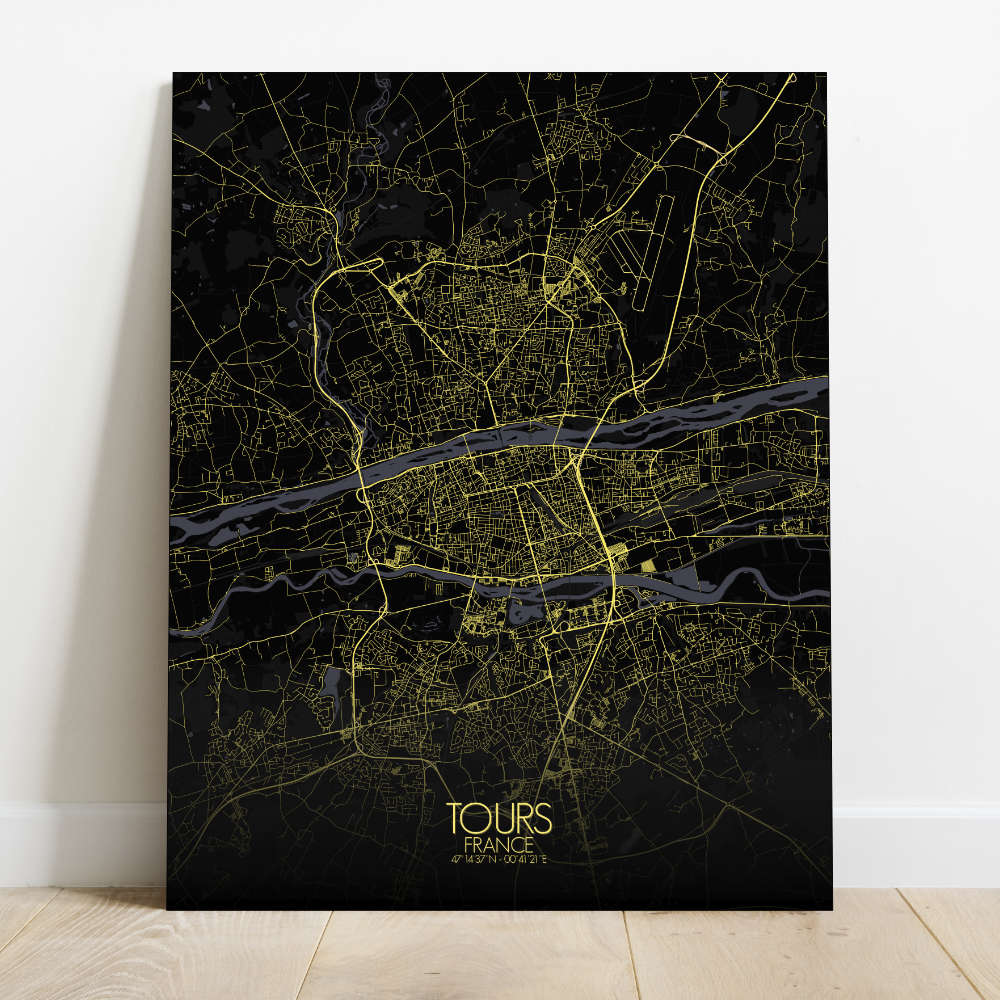Mapospheres Tours Night Design full page design canvas city map