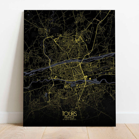Mapospheres Tours Night Design full page design canvas city map