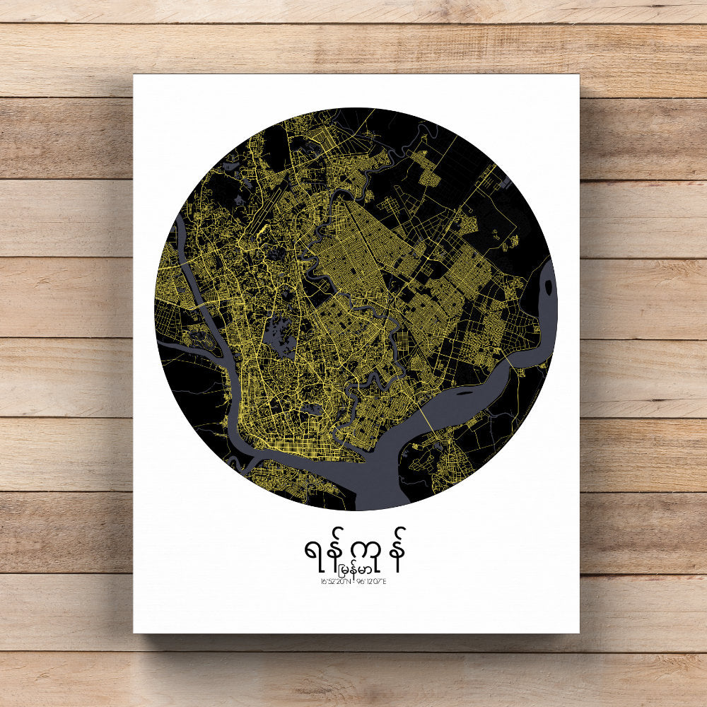 City map custom your map mapospheres Night Design