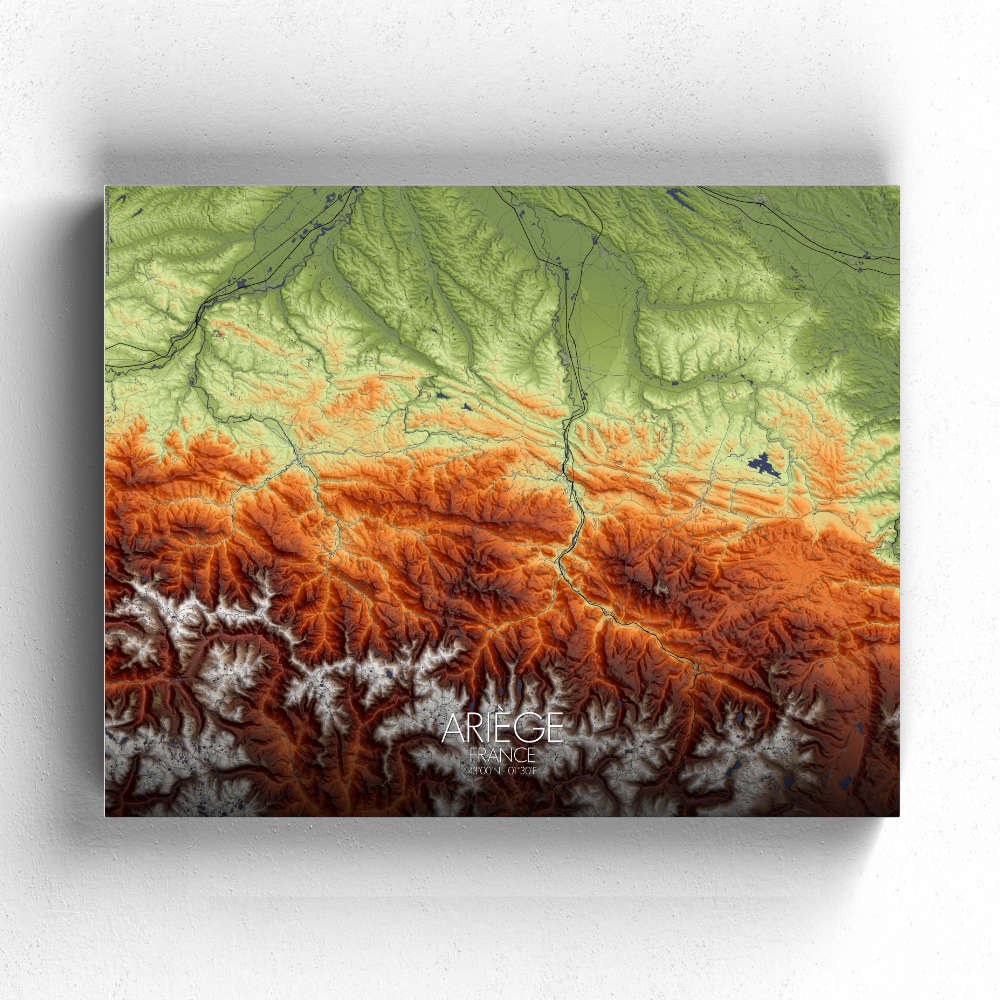 Mapospheres Ariege Fullpage design canvas elevation map