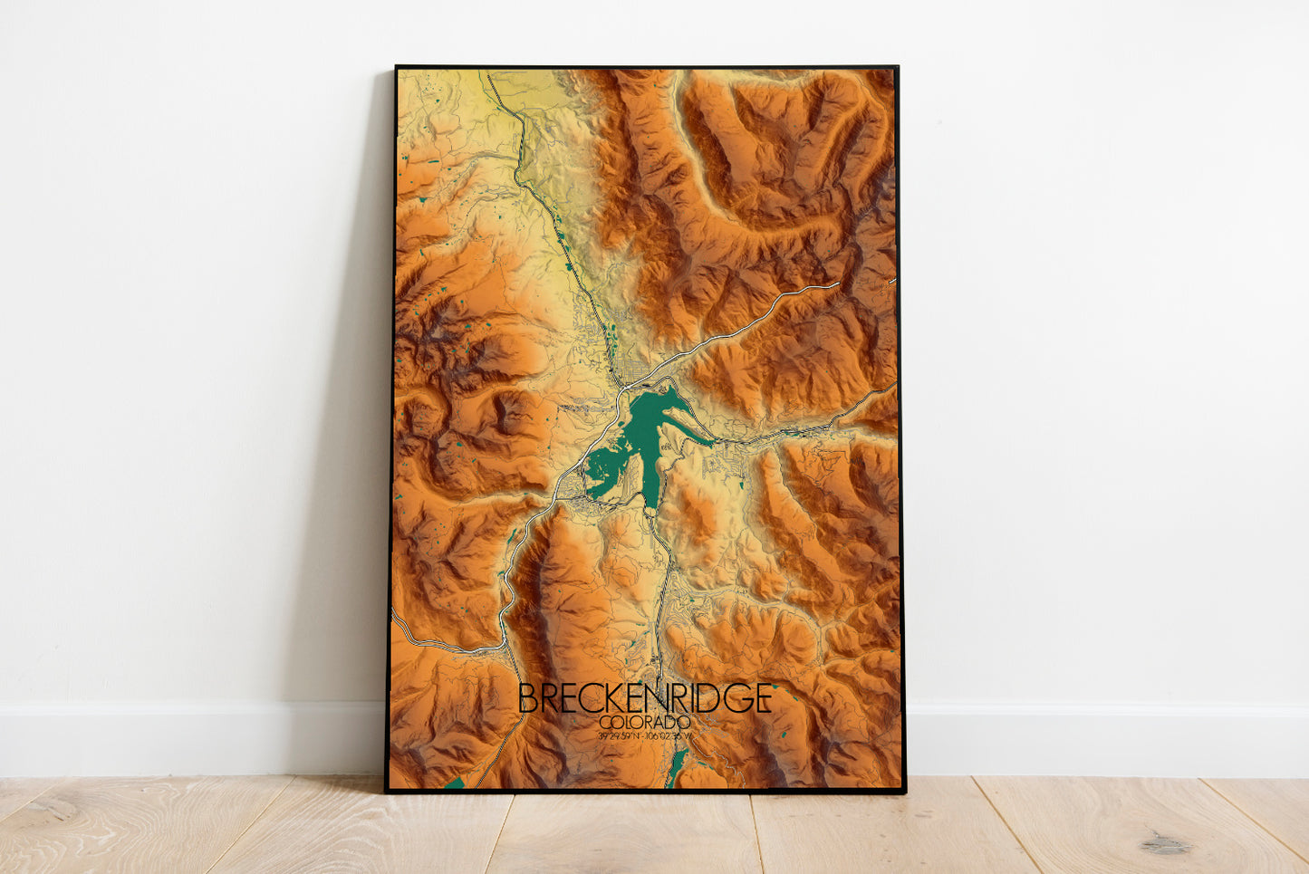 Poster of Breckenridge | Elevation map