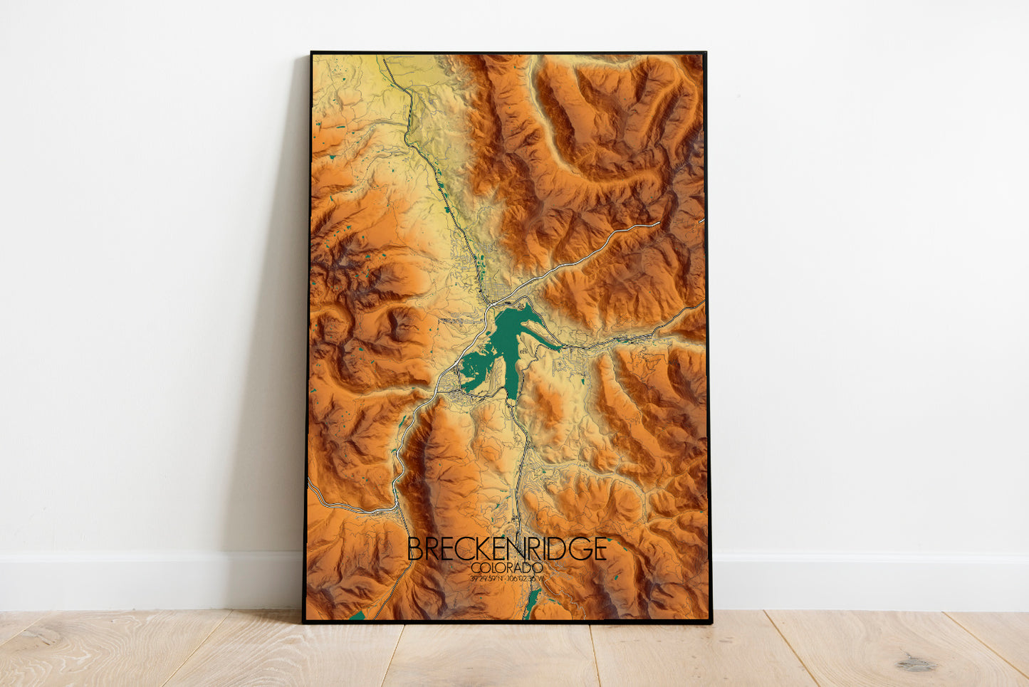 Poster de Breckenridge, US | Carte en relief