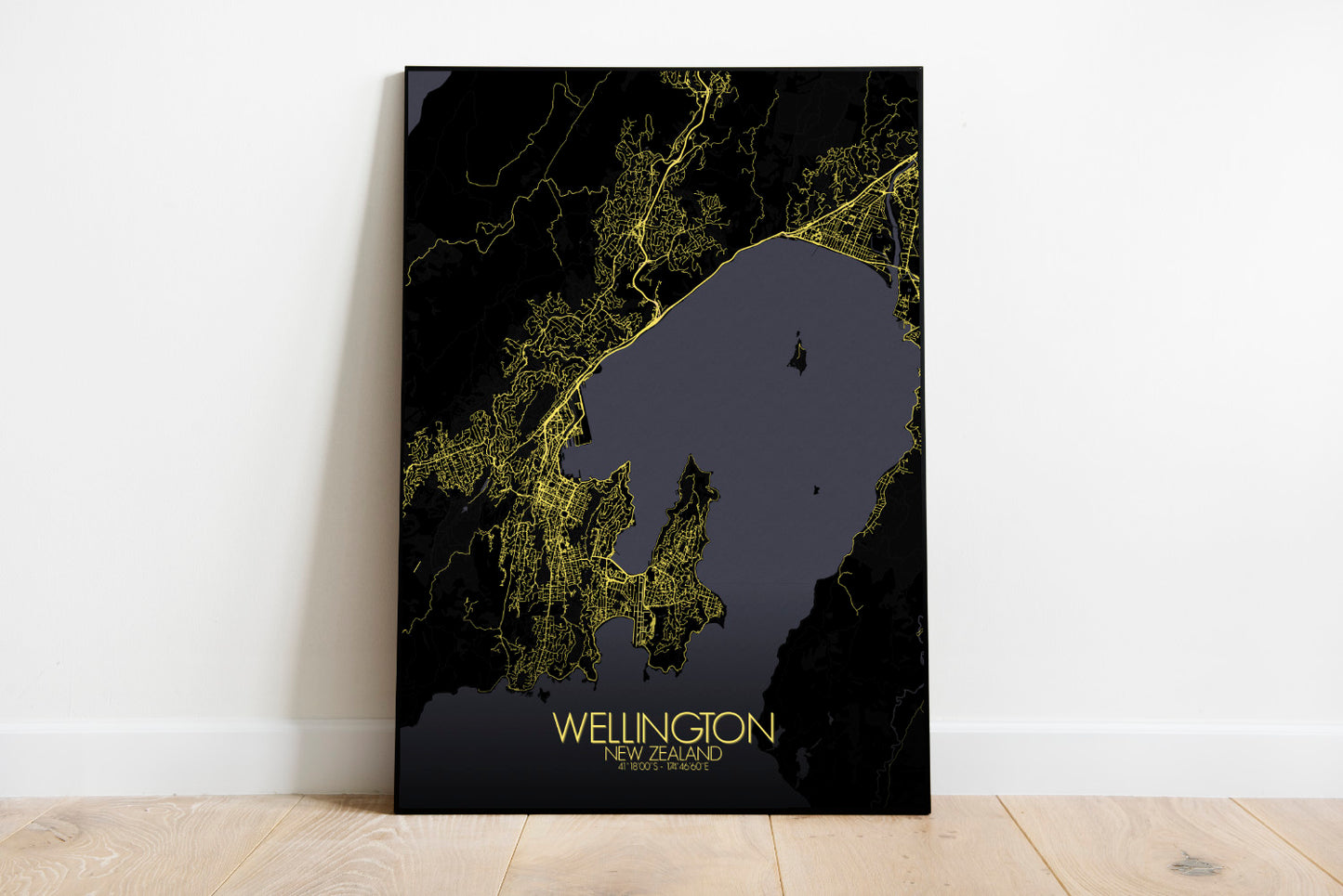 Mapospheres New York Night full page design poster city map