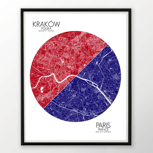 Krakow Paris Love Maps mapospheres