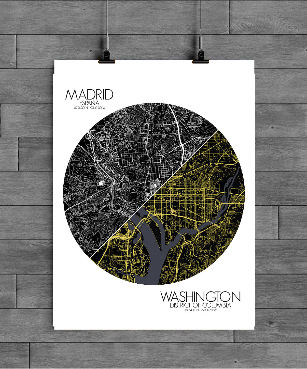 Madrid Washington Love Maps mapospheres
