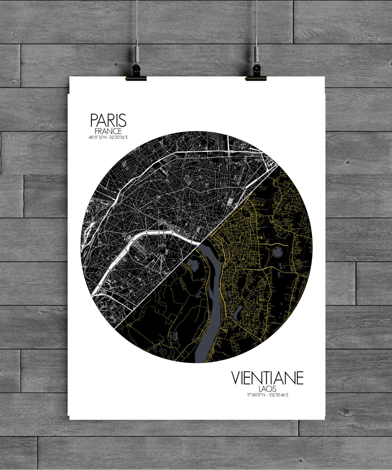 Paris Vientiane Love Maps mapospheres