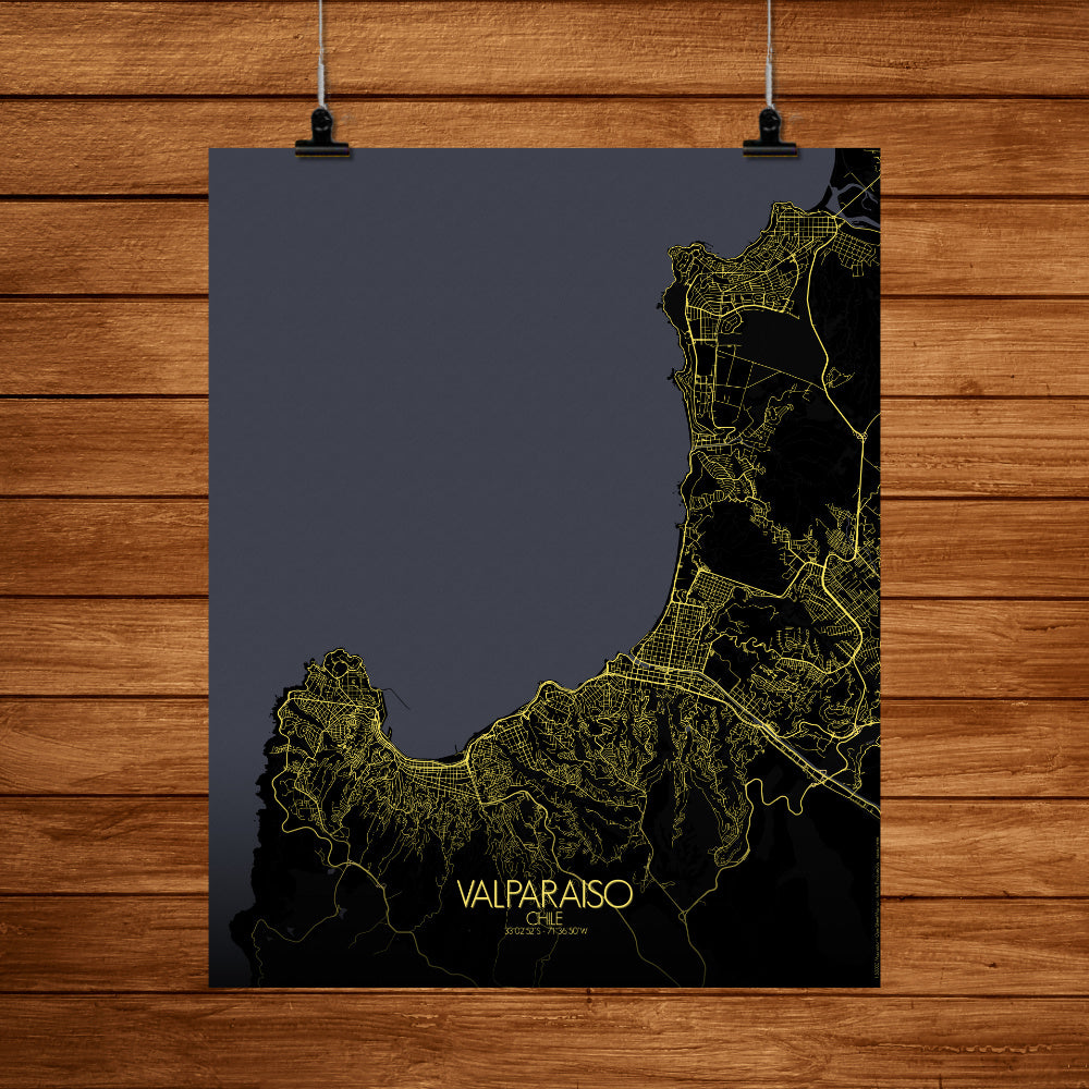 Aberdeen Night full page design poster city map